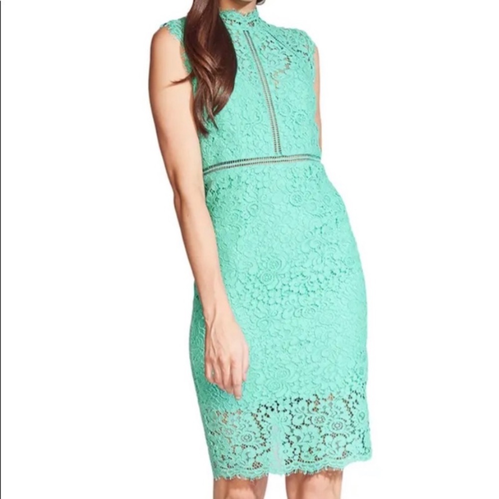 New Bardot Green Cocktail Midi Dress